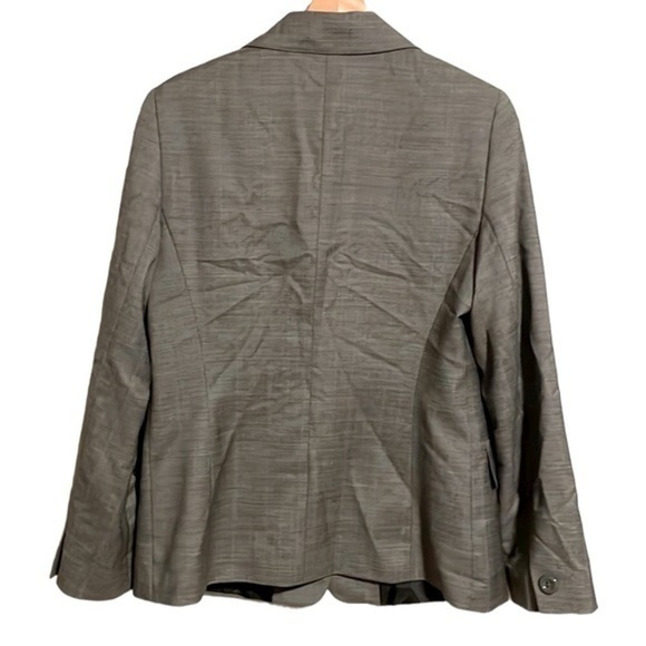 Lafayette 148 Wool Blazer Gray 8 - Picture 4 of 7